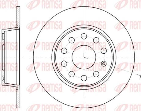 Remsa 61340.00 - Bremžu diski www.autospares.lv