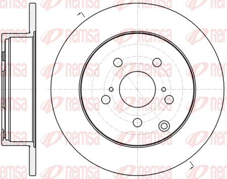 Remsa 61350.00 - Bremžu diski www.autospares.lv