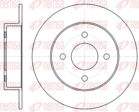 Remsa 61353.00 - Bremžu diski www.autospares.lv