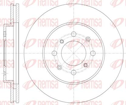 Remsa 61357.10 - Brake Disc www.autospares.lv