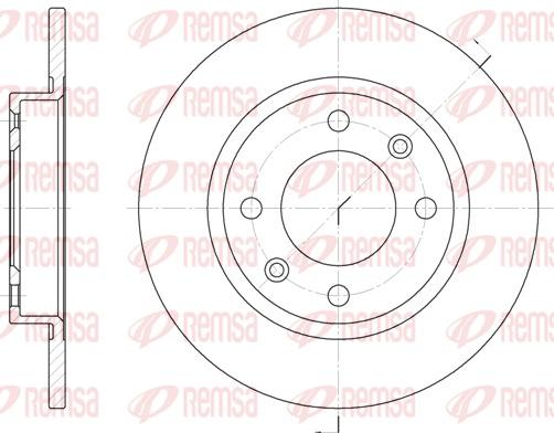 Remsa 6136.00 - Bremžu diski www.autospares.lv