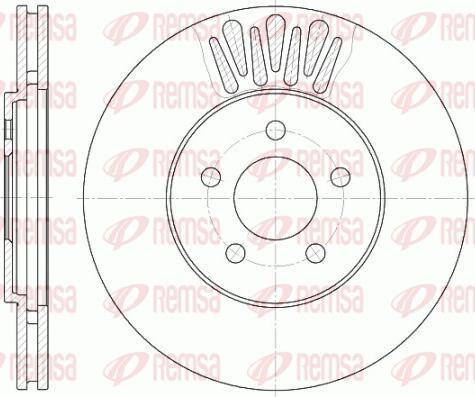 Remsa 61361.10 - Bremžu diski www.autospares.lv