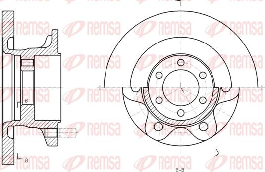 Remsa 61308.00 - Bremžu diski www.autospares.lv