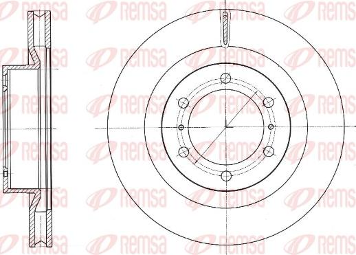 Remsa 61331.10 - Bremžu diski www.autospares.lv