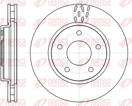 Remsa 61291.10 - Bremžu diski www.autospares.lv