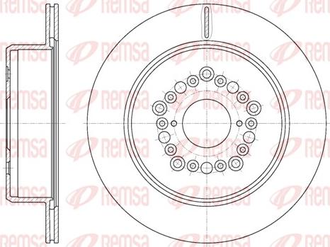 Remsa 61254.10 - Bremžu diski www.autospares.lv