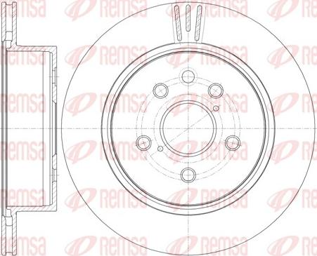 Remsa 61255.10 - Bremžu diski www.autospares.lv