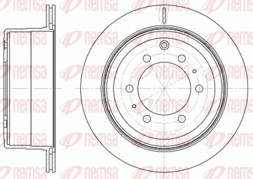 Remsa 61256.10 - Bremžu diski www.autospares.lv