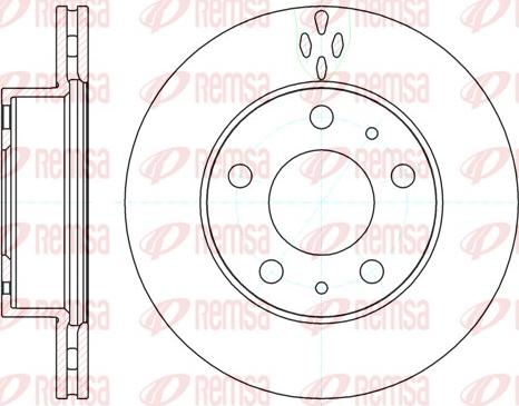 Remsa 61204.10 - Тормозной диск www.autospares.lv