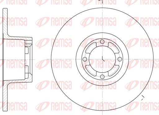 Remsa 61219.00 - Bremžu diski www.autospares.lv