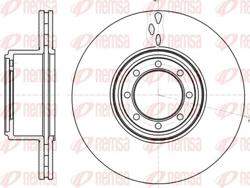 Remsa 61216.10 - Bremžu diski www.autospares.lv