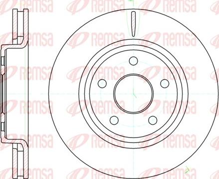 Remsa 61210.10 - Bremžu diski www.autospares.lv