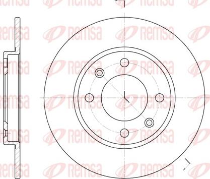 Remsa 6128.00 - Тормозной диск www.autospares.lv