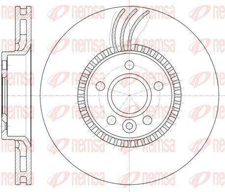 Remsa 61280.10 - Bremžu diski www.autospares.lv