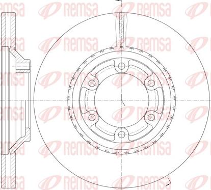 Remsa 61288.10 - Bremžu diski www.autospares.lv