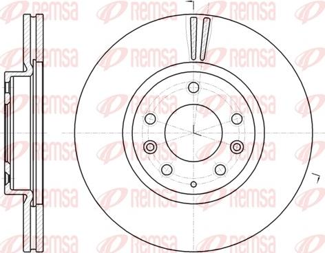 Remsa 61235.10 - Bremžu diski www.autospares.lv