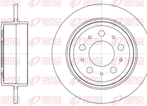 Remsa 61224.00 - Bremžu diski www.autospares.lv