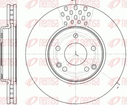 Remsa 61225.10 - Bremžu diski www.autospares.lv