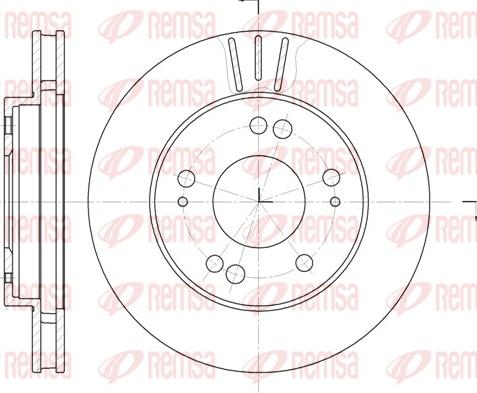 Remsa 61220.10 - Bremžu diski www.autospares.lv