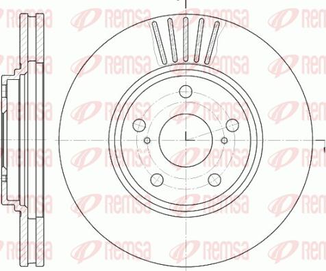 Remsa 61228.10 - Тормозной диск www.autospares.lv