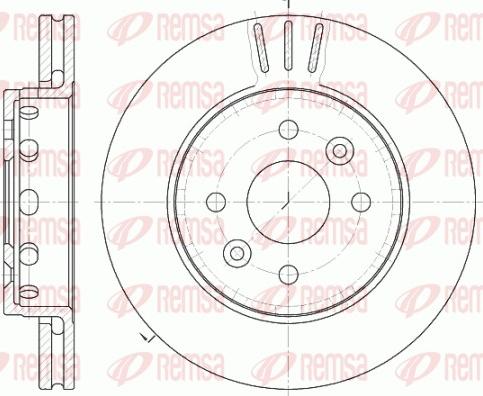 Remsa 61272.10 - Bremžu diski www.autospares.lv