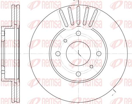 Remsa 6179.10 - Bremžu diski www.autospares.lv