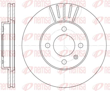 Remsa 6175.10 - Тормозной диск www.autospares.lv