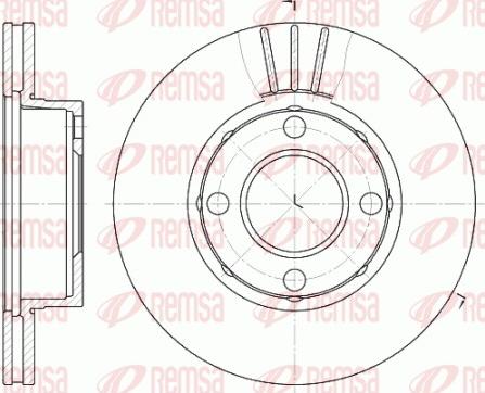 Remsa 6177.10 - Bremžu diski www.autospares.lv