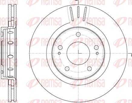 Remsa 6896.10 - Brake Disc www.autospares.lv