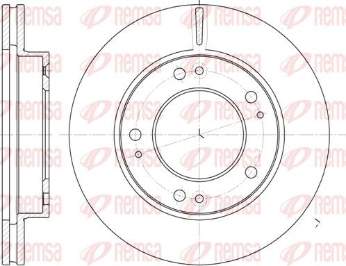 Remsa 6893.10 - Bremžu diski www.autospares.lv