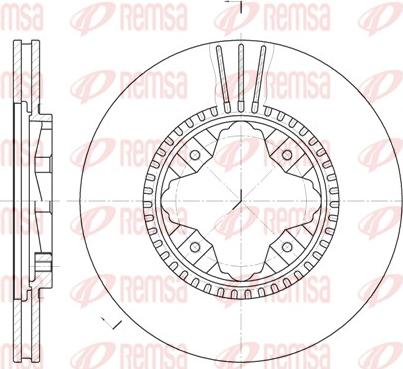 Remsa 6845.10 - Bremžu diski www.autospares.lv