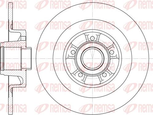 Remsa 6848.00 - Bremžu diski www.autospares.lv