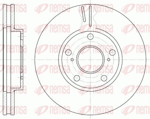 Remsa 6842.10 - Тормозной диск www.autospares.lv