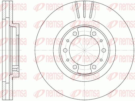 Remsa 6868.10 - Bremžu diski www.autospares.lv