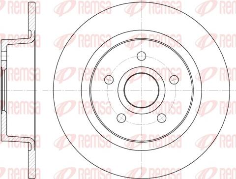 Remsa 6863.00 - Bremžu diski www.autospares.lv