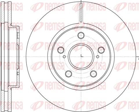 Remsa 6862.10 - Тормозной диск www.autospares.lv