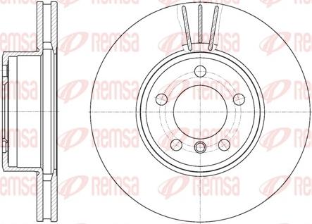 Remsa 6867.10 - Bremžu diski www.autospares.lv