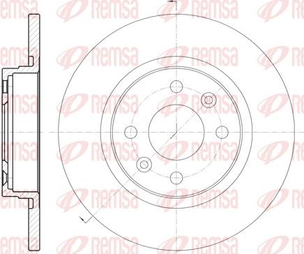 Remsa 6809.00 - Bremžu diski www.autospares.lv