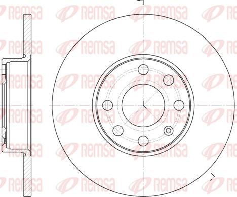 Remsa 6800.00 - Bremžu diski www.autospares.lv