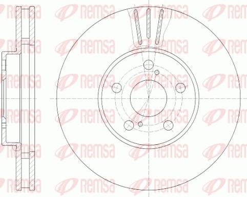 Remsa 6819.10 - Bremžu diski www.autospares.lv