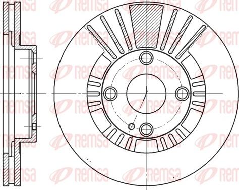 Remsa 6812.10 - Bremžu diski www.autospares.lv