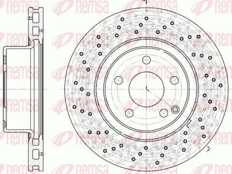 Remsa 6817.10 - Bremžu diski www.autospares.lv