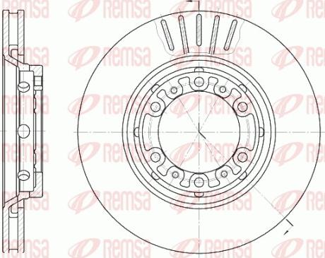 Remsa 6883.10 - Bremžu diski www.autospares.lv