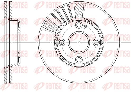 Remsa 6834.10 - Bremžu diski www.autospares.lv