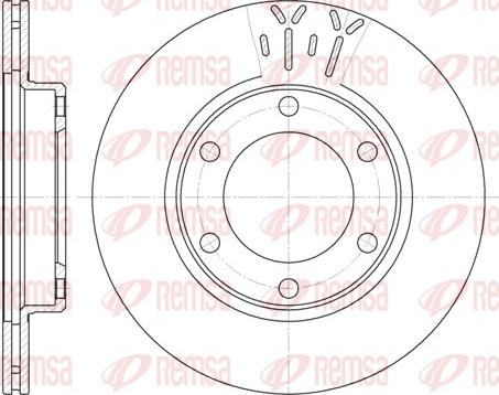 Remsa 6824.10 - Bremžu diski www.autospares.lv