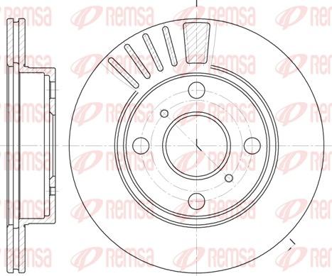 Remsa 6825.10 - Bremžu diski www.autospares.lv