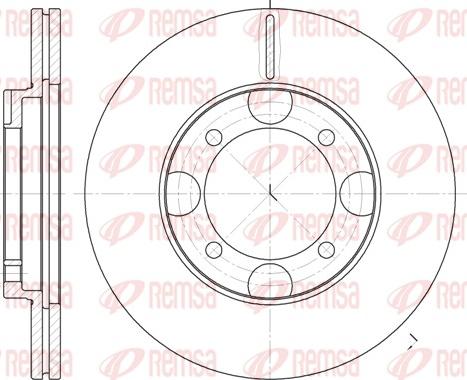 Remsa 6827.10 - Bremžu diski www.autospares.lv