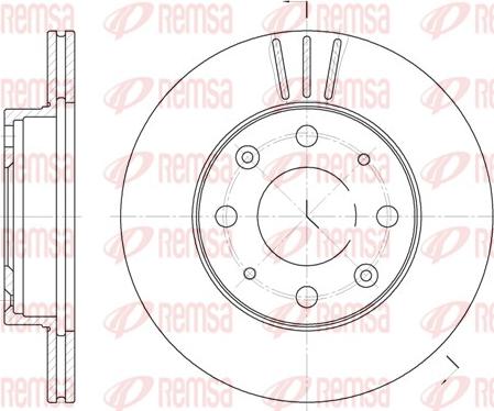 Remsa 6368.10 - Bremžu diski www.autospares.lv