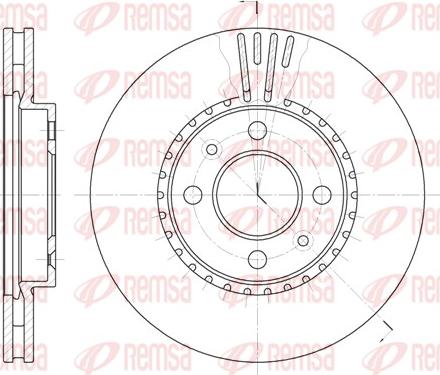 Remsa 6302.10 - Bremžu diski www.autospares.lv