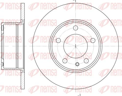 Remsa 6312.00 - Bremžu diski www.autospares.lv